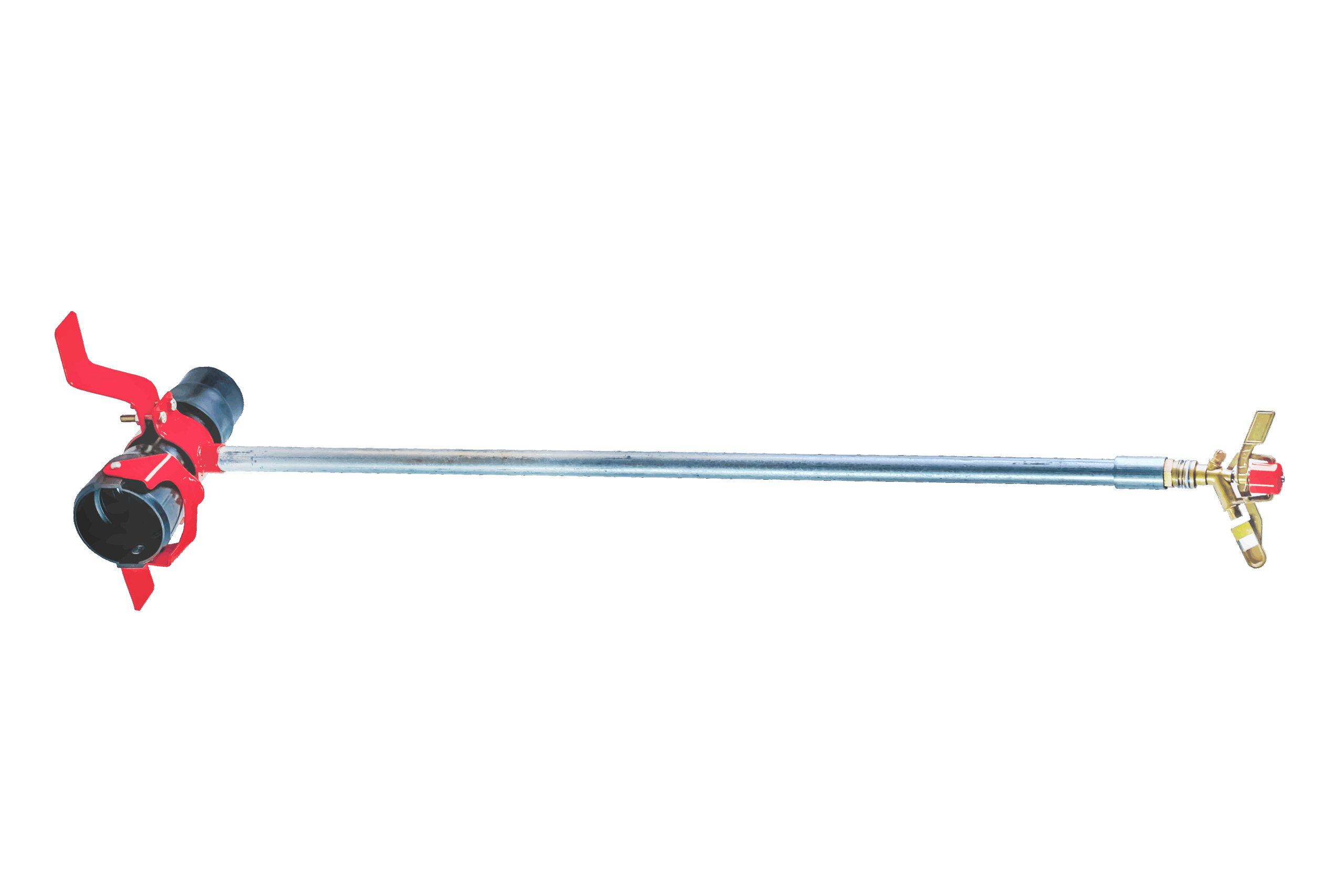 Base Pipe with Service Saddle Assembly, Riser Pipe and Metal Sprinkler _